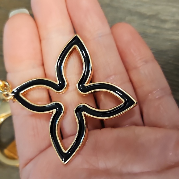 Louis Vuitton Tan Leather Bag Tag On Unbranded Keychain/ Bag Charm - Picture 6 of 7